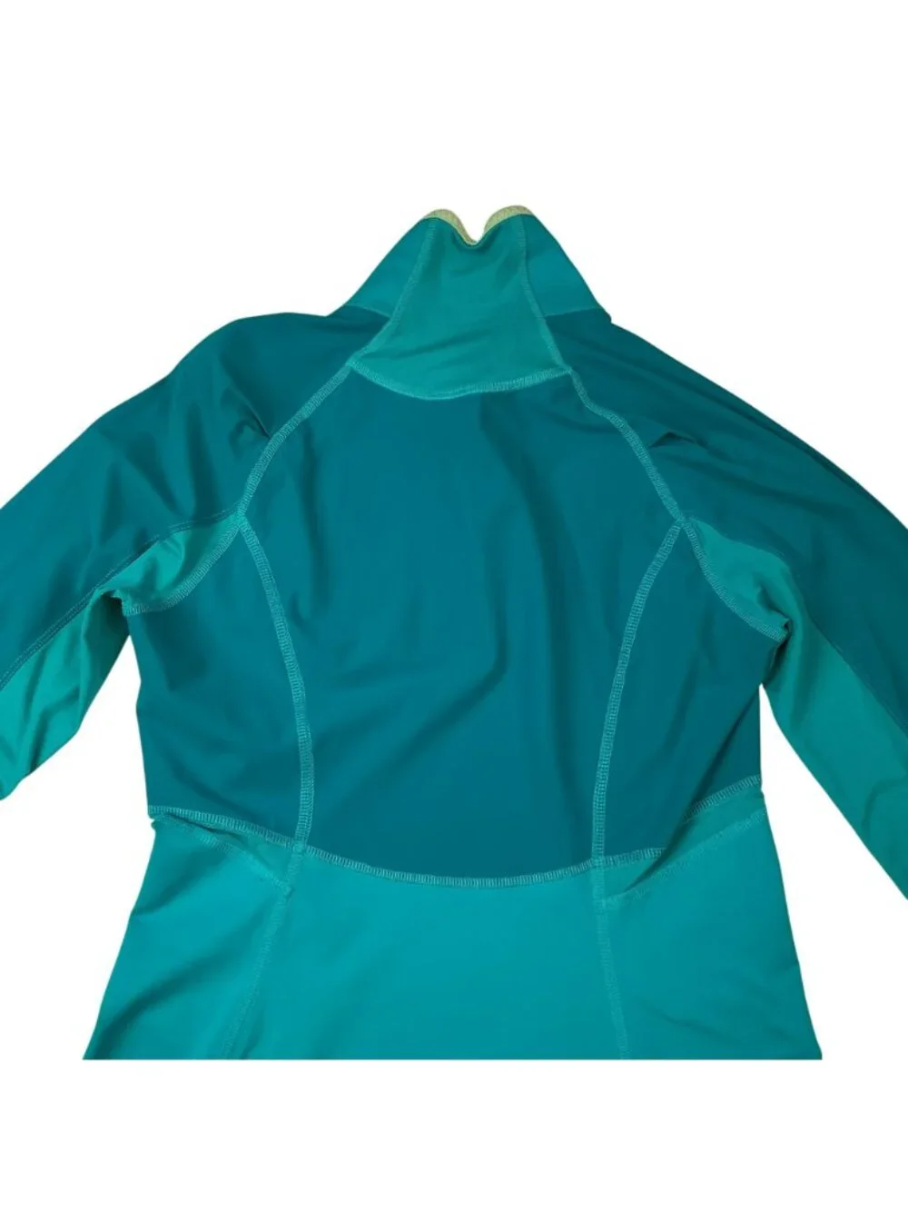 Lululemon Athletica Half-Zip Long Sleeve Athletic Jacket Womens 6 Turquoise Nylo